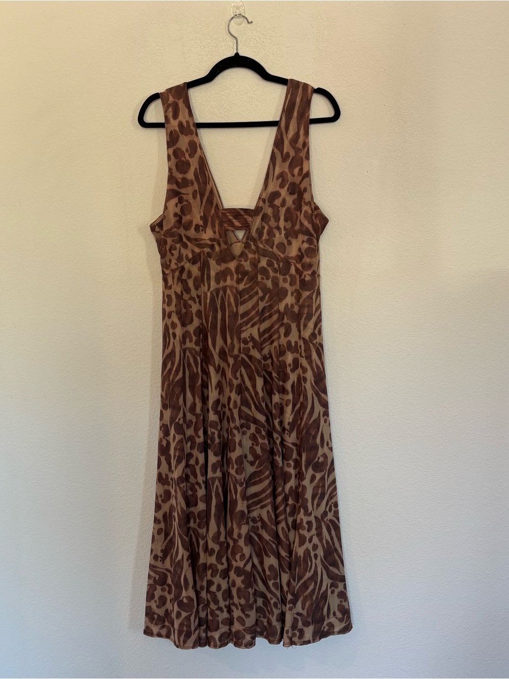 Pilcro Anthropologie Seamed V Neck Mesh Dress - Picture 7 of 10